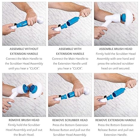 3-in-1 electric spin scrubber – photo 2