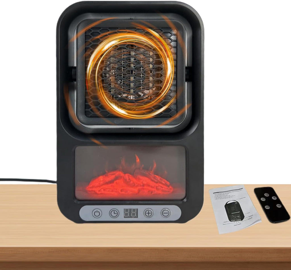 Portable fireplace heater with flame effect – photo 1