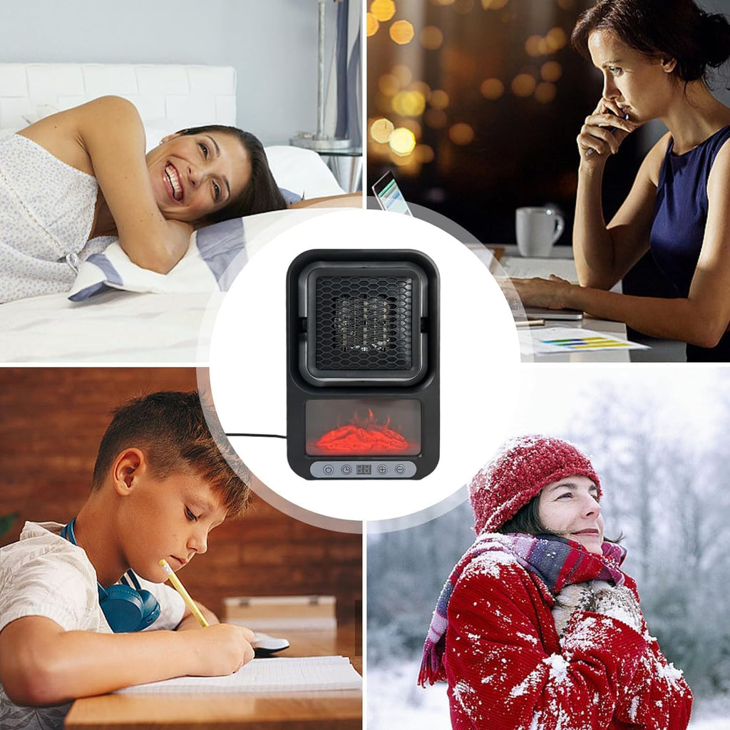 Portable fireplace heater with flame effect – photo 2