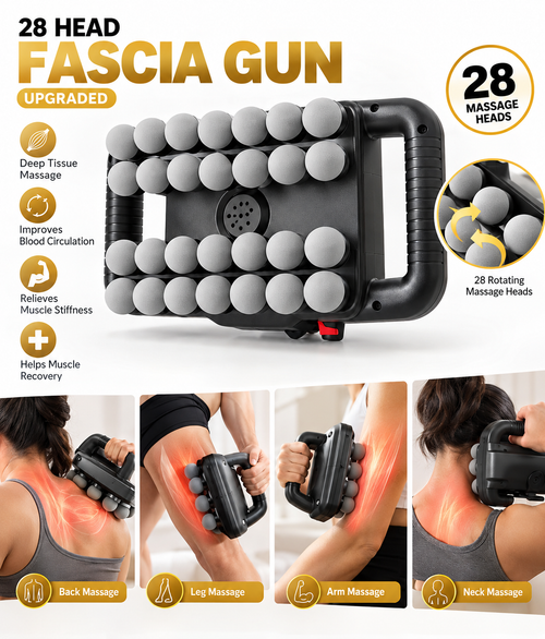 28-head handheld fascia massager – photo 2