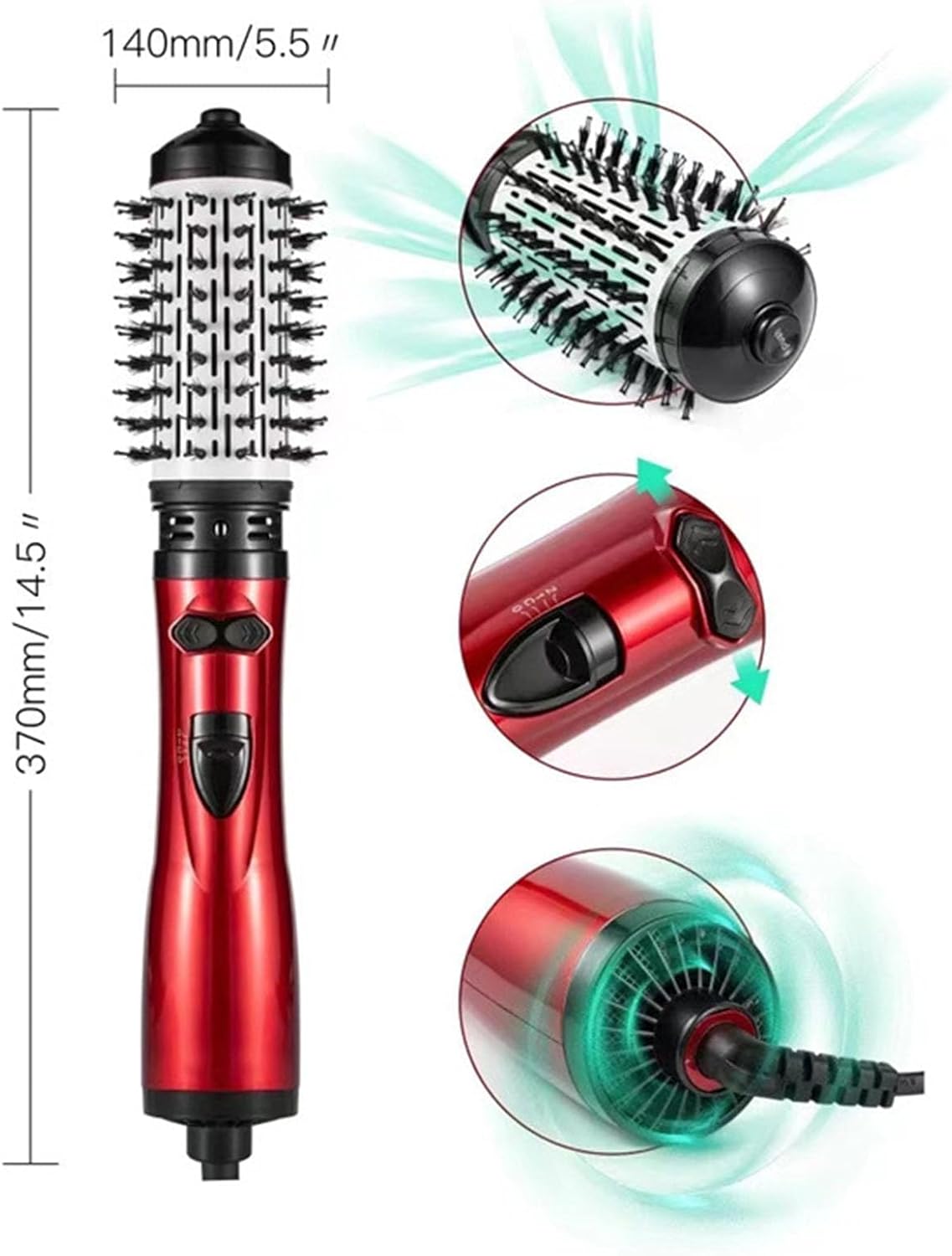 Rotating hot air styler brush – photo 3