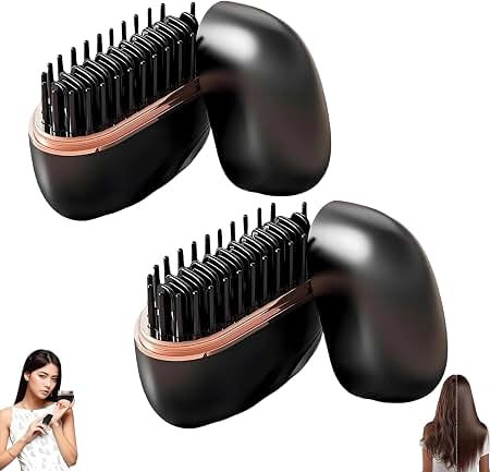 Wireless hair straightening brush – photo 4
