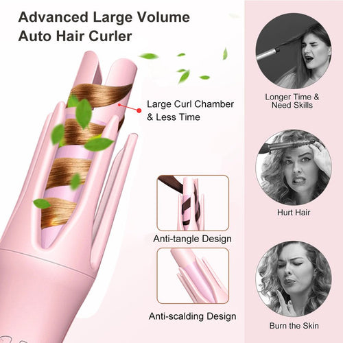 Automatic rotating hair curler – photo 2