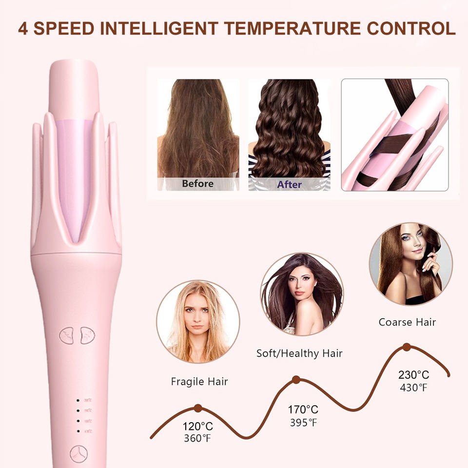 Automatic rotating hair curler – photo 4