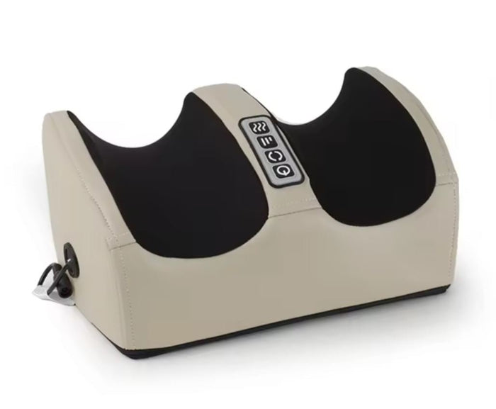 Electric foot massager with kneading, vibration and heat, front view