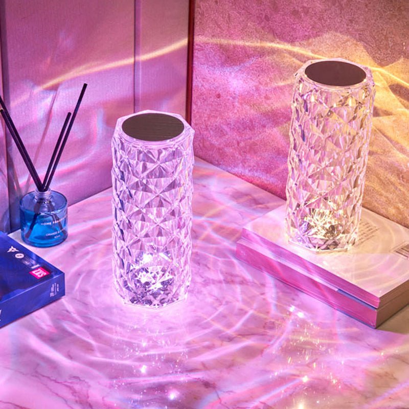 LED crystal table lamp with colour light – photo 3