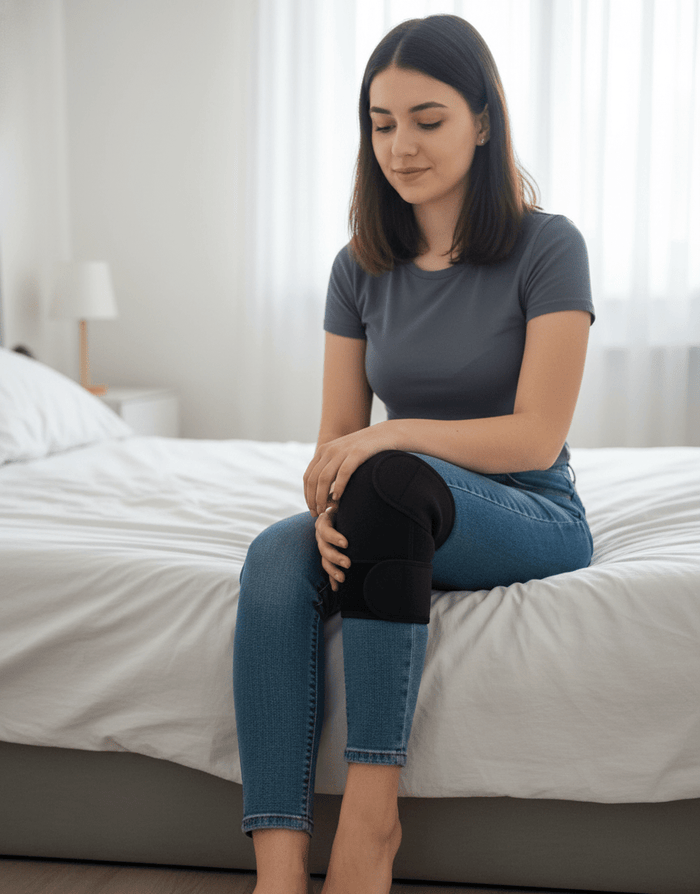 Self-heating knee support wrap – photo 1