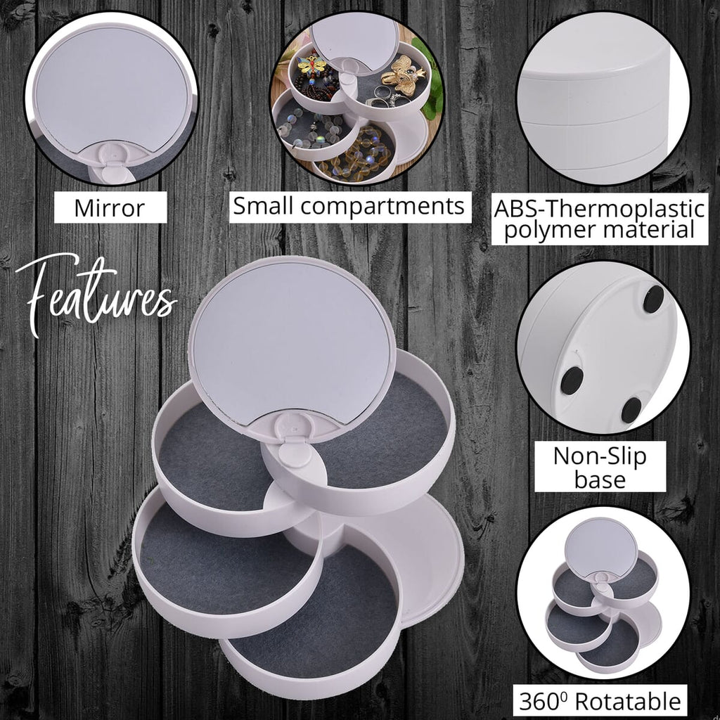 Rotating jewelry box with mirror – photo 5