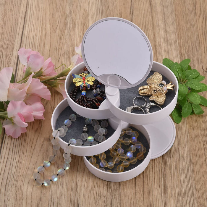 Rotating jewelry box with mirror – photo 1